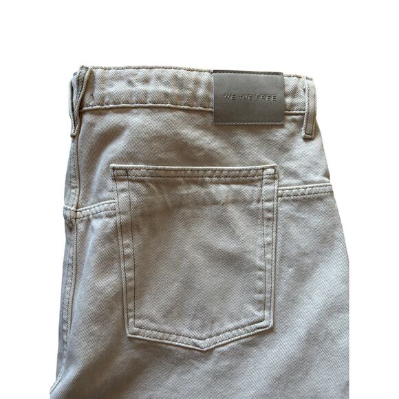 We the Free Deep Trance Dropped Boyfriend Jeans in casual khaki, size 33 NWT - Picture 5 of 9
